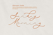 Mistyphora - Handwritten Script, a Script Font by Bale Type (Thumbnail 6 of 10)