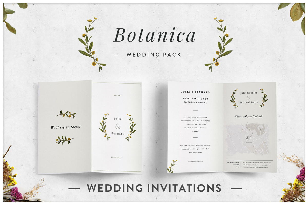 Botanica - Wedding Suite [print], an Invitation Template by Europe.graphics (Photo 3 of 6)