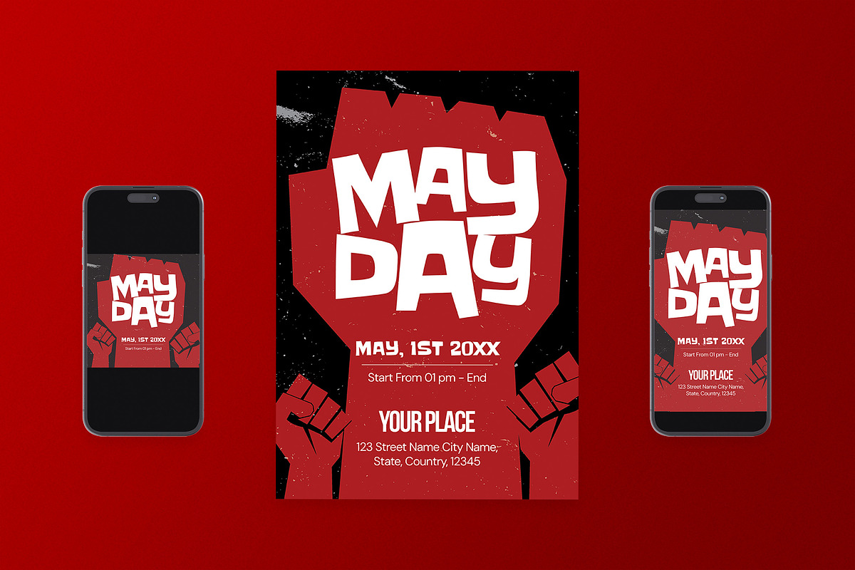 Mayday Flyer, a Flyer Template by Aiyari Graphic (Photo 1 of 3)