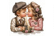 Couple in Love Clipart JPG, a Person Illustration by Memories By Lea (Thumbnail 6 of 19)