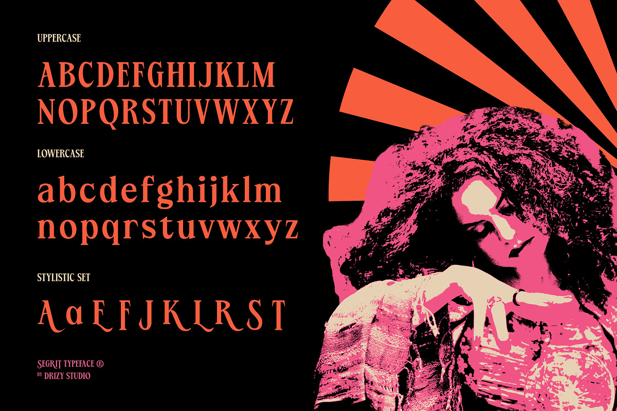 Segrit – Classic Vintage Font, a Serif Font by Drizy (Photo 4 of 10)