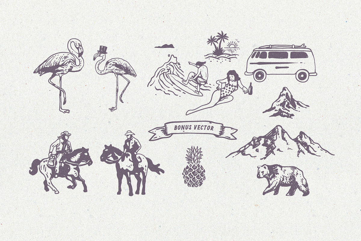 Peach Flamingo Font Duo, a Font by BodigStd (Photo 8 of 8)