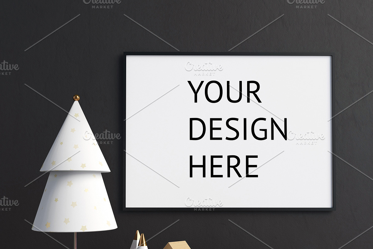 Modern Christmas interior., a Print Template by ChromiumHeart (Photo 19 of 21)