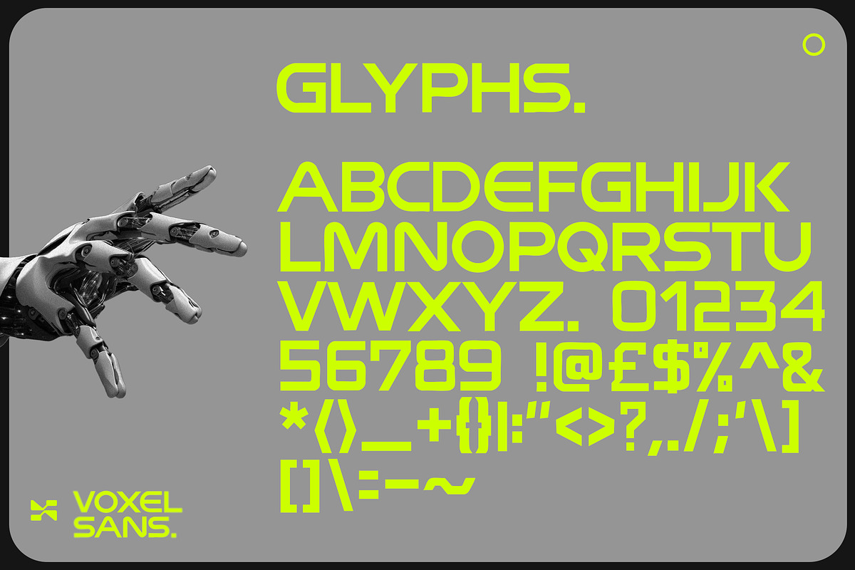 Voxel Sans - Bold Display Font, a Sans Serif Font by Layerform Design Co. (Photo 6 of 6)