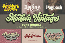 Modern Vintage - Font Bundle