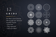 Procreate Mandala Creator Template, a Brush Add-On by Delightful Design (Thumbnail 3 of 11)