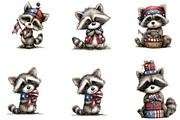 Patriotic Raccoon PNG Clipart, an Animal Illustration by Designking (Thumbnail 3 of 5)