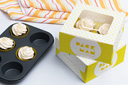 Four Cupcake Box Mockup 02, a Cups & Container Mockup by Ktyellow (Thumbnail 1 of 3)