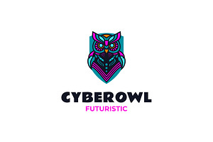 Mascot Tech Cyber Owl Logo Design, a Branding & Logo Template by Artnivora.Std