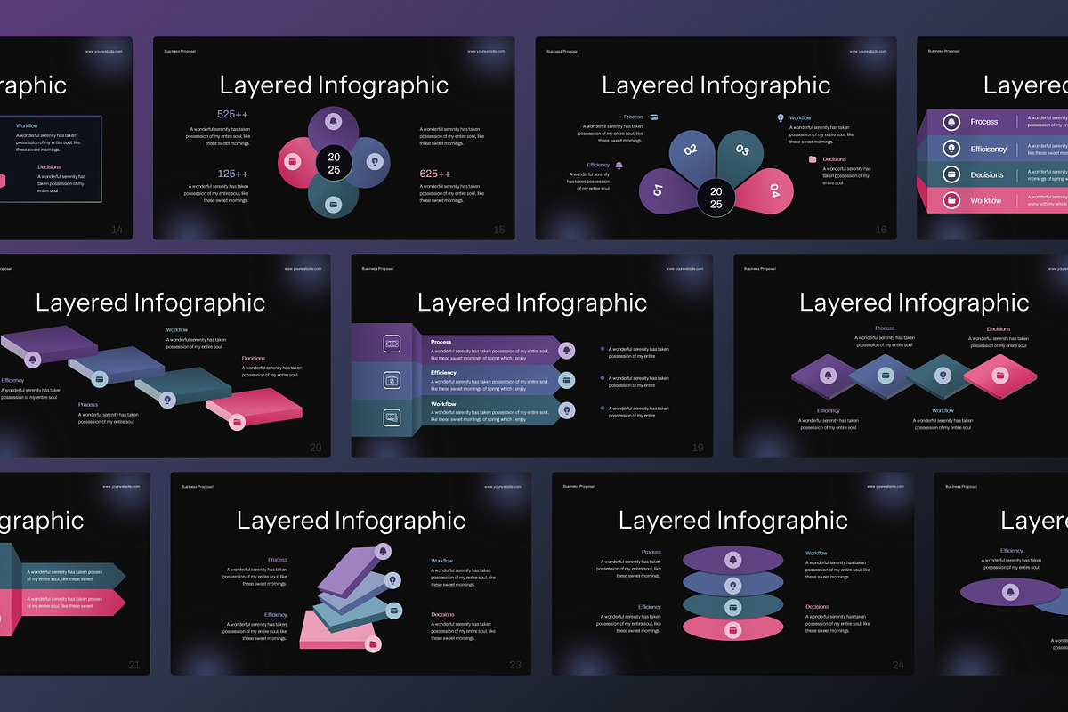 Layered Infographic PowerPoint, a Presentation Template by Premast (Photo 4 of 5)