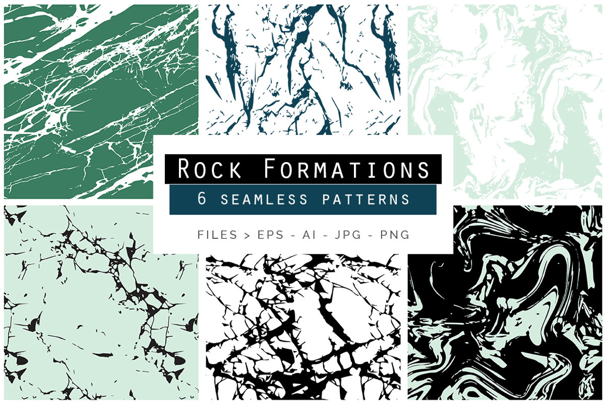Rock Formations Seamless Patterns, a Pattern Graphic by Youandigraphics
