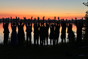 A fiery sunset, a Person Photo by Imaginarium