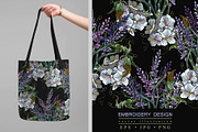 Lavender and summer white flowers, a Pattern Graphic by Matrioshka (Thumbnail 1 of 8)