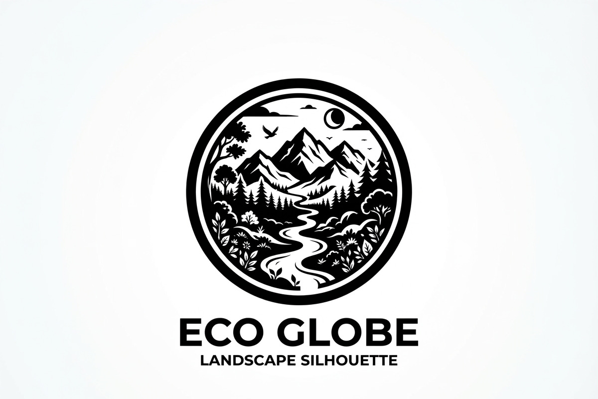 60 Eco Globe Landscape Silhouette, a Technology Illustration by Amazin_art (Photo 42 of 49)