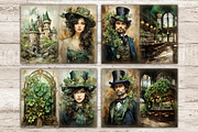 St. Patrick's Day Junk Journal Paper, a Seasonal Illustration by GlamArtZhanna (Thumbnail 6 of 10)