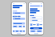 Mobile App Wireframe UI Template, a Wireframe Template by MightyDesign (Thumbnail 3 of 9)