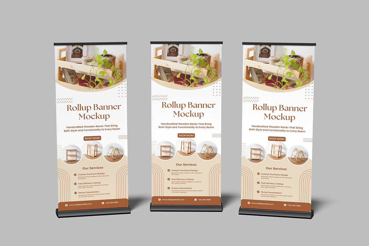 Banner Mockup, an Advertising Mockup by Bangdastudio (Photo 5 of 9)