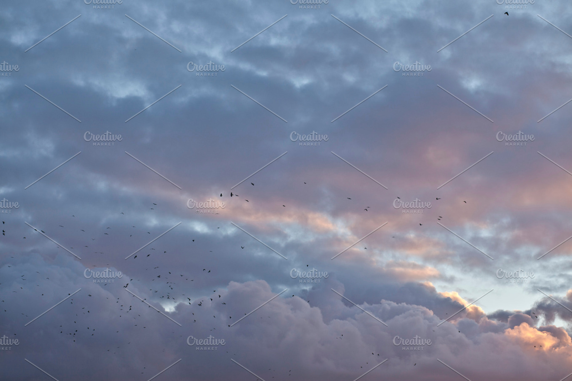 Sunset sky featuring sunset, sky, and clouds, a Nature Photo by BonVoyage