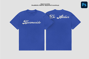 Regular-fit T-shirt mockup, a Shirt Mockup by Barmecide Mockup Studio