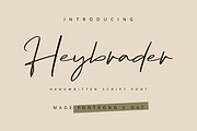 Heybrader - Handwritten Script Font, a Script Font by overlaytemplates (Thumbnail 1 of 5)