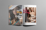 Lifestyle magazine layout 01, a Magazine Template by Swayang (Thumbnail 8 of 22)