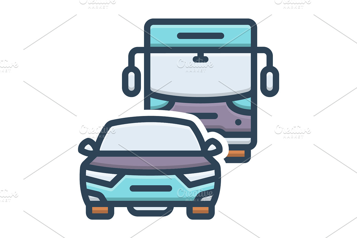Transportation transport color icon, a Duotone Icon by Creative priyanka