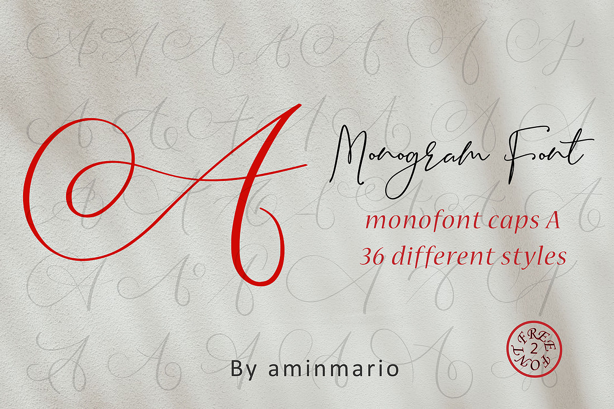 MONOGRAM A | Monofont caps A