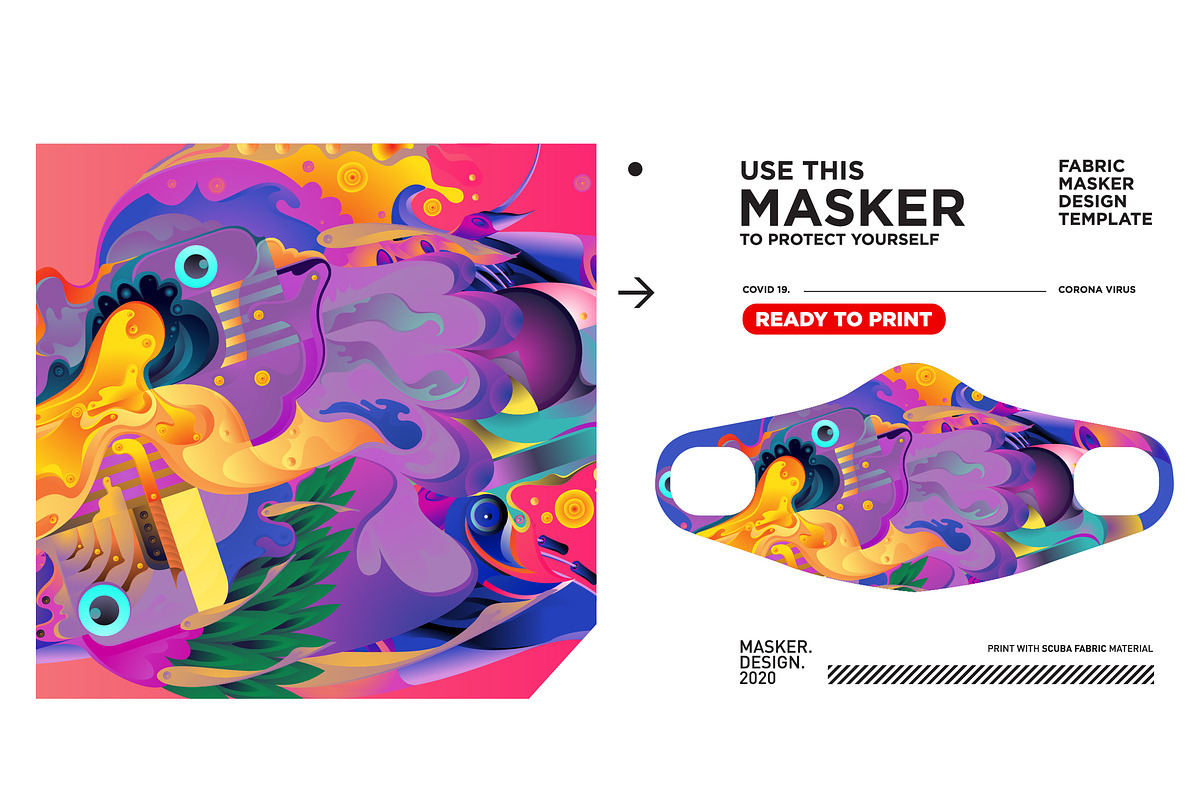 Cute Masker Design & mockup, a Mask Mockup by singpentinkhappy (Photo 9 of 16)