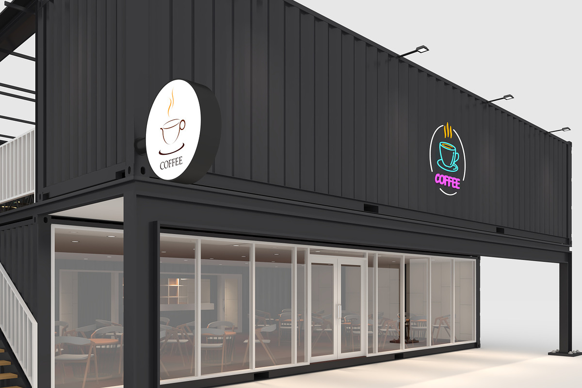 3D Model Container Cafe 14, an Architecture 3D Model by SR 3D Visual (Photo 11 of 19)