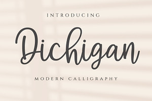 Dichigan - Modern Calligraphy Script