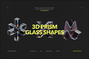 3D Prism Glass Shapes, an Object Graphic by Milka (Thumbnail 1 of 7)
