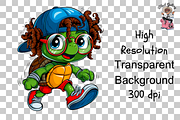 Sea Turtle Sport Runner PNG Bundle, a Graphic by Clipart Bloom (Thumbnail 12 of 16)