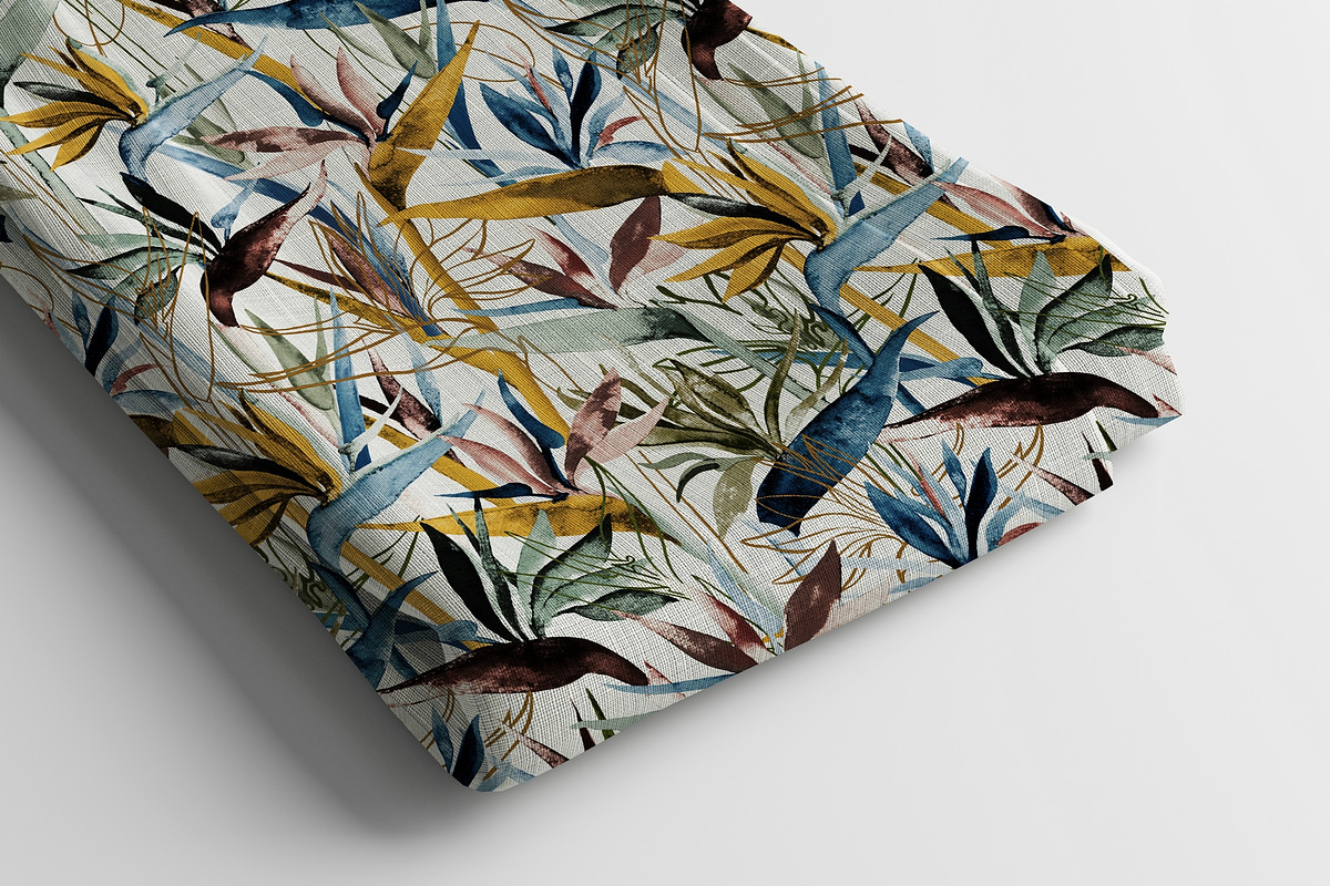 set of 7 floral pattern with birds, a Pattern Graphic by Aban's World (Photo 1 of 6)