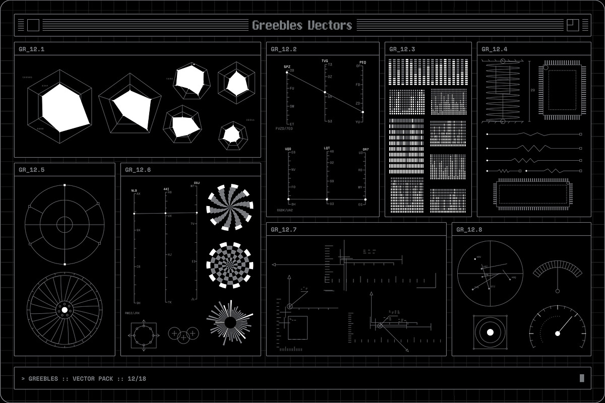 Greebles Vector Pack, an Object Graphic by MiksKS (Photo 18 of 24)