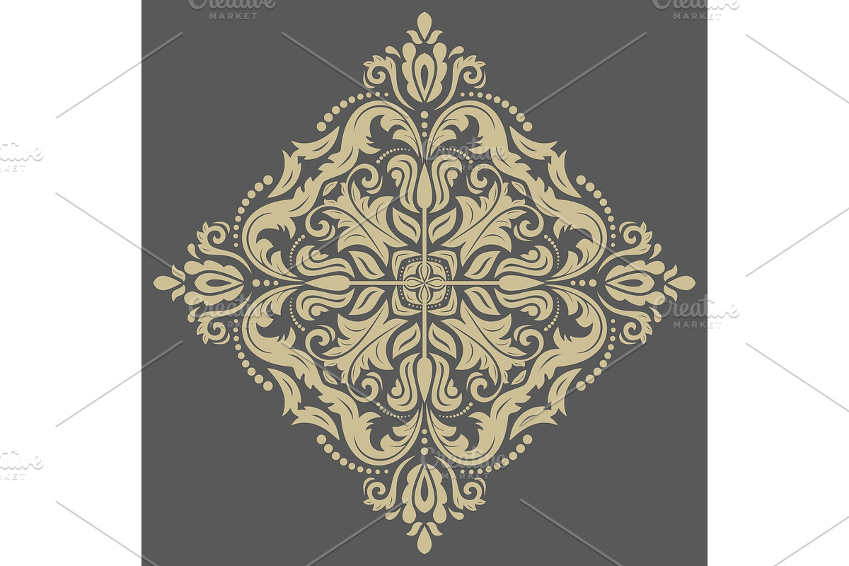 Damask Vector Orient Pattern, a Decorative Illustration by FineArtStudio (Photo 1 of 3)