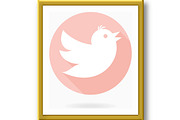 Flying Bird Flat Icon, an Outline Icon by FineArtStudio (Thumbnail 3 of 3)