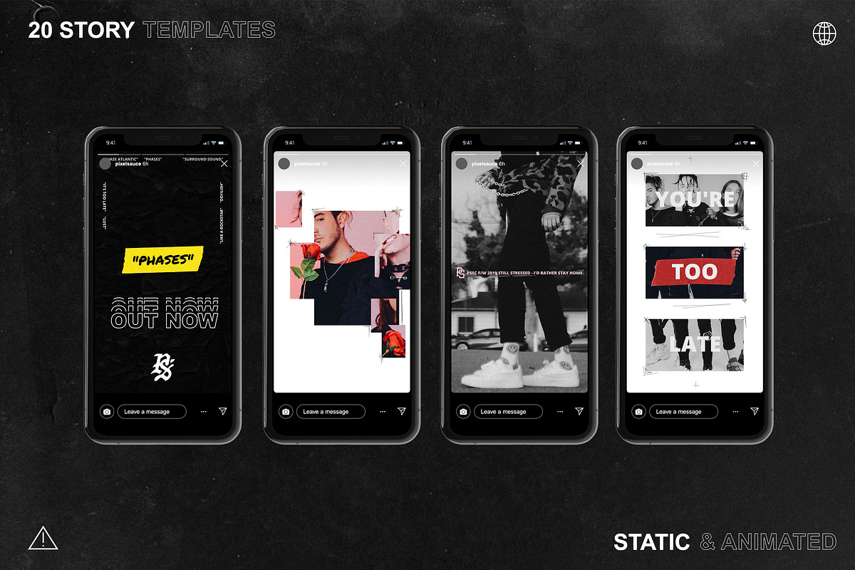 Hype Instagram Story/Post Templates, a Social Media Template by Pixel Sauce™ (Photo 6 of 14)