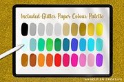 Glitter Paper Procreate Brush Set, a Brush Add-On by AngelfishCreative (Thumbnail 8 of 9)
