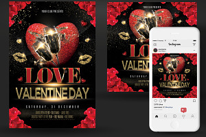 Valentines Day Party Flyer