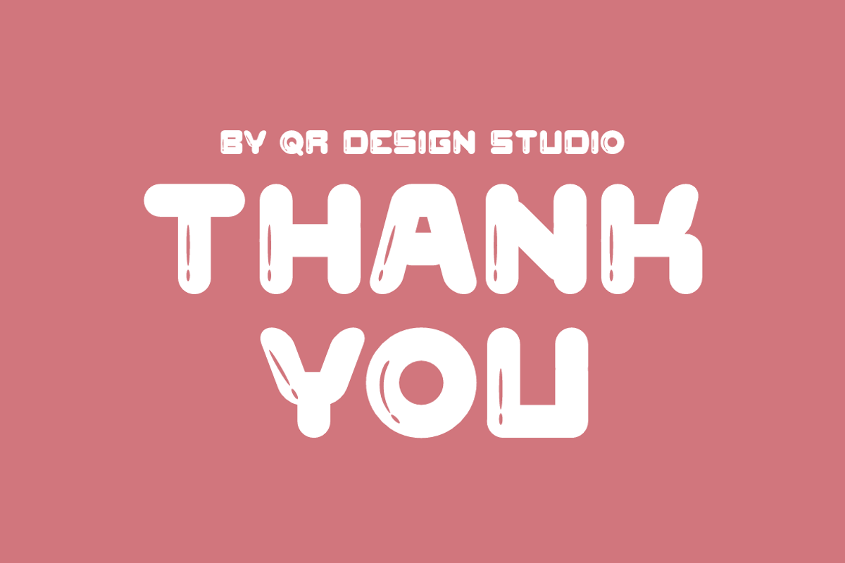 Square Bubble Font, a Sans Serif Font by QR Design Studio (Photo 6 of 6)