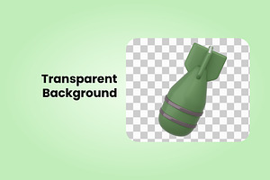 3D Weapon War Game Element Icon