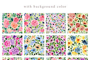 Floral Watercolor Graphic Bundle, a Decorative Illustration by wulano (Thumbnail 4 of 21)