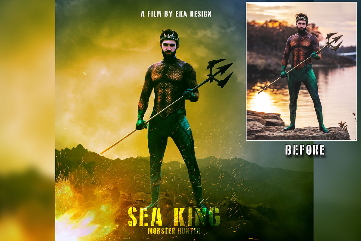 Movie Poster Photoshop Action, an Action Add-On by Eka Design (Photo 4 of 4)