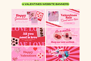 Retro Valentines Web Banners, a Marketing Template by The Pixel Palace (Thumbnail 6 of 7)