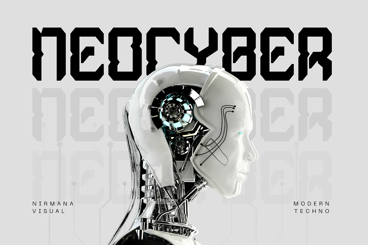 Neo Cyberpunk - Modern Techno Font, a Sans Serif Font by Nirmana Visual (Photo 1 of 10)