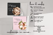 Skincare Instagram Templates Black, a Social Media Template by Faytemplates (Thumbnail 7 of 7)