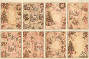 Pink Christmas Junk Journal Pages, a Background Graphic by Markicha Art (Thumbnail 2 of 5)