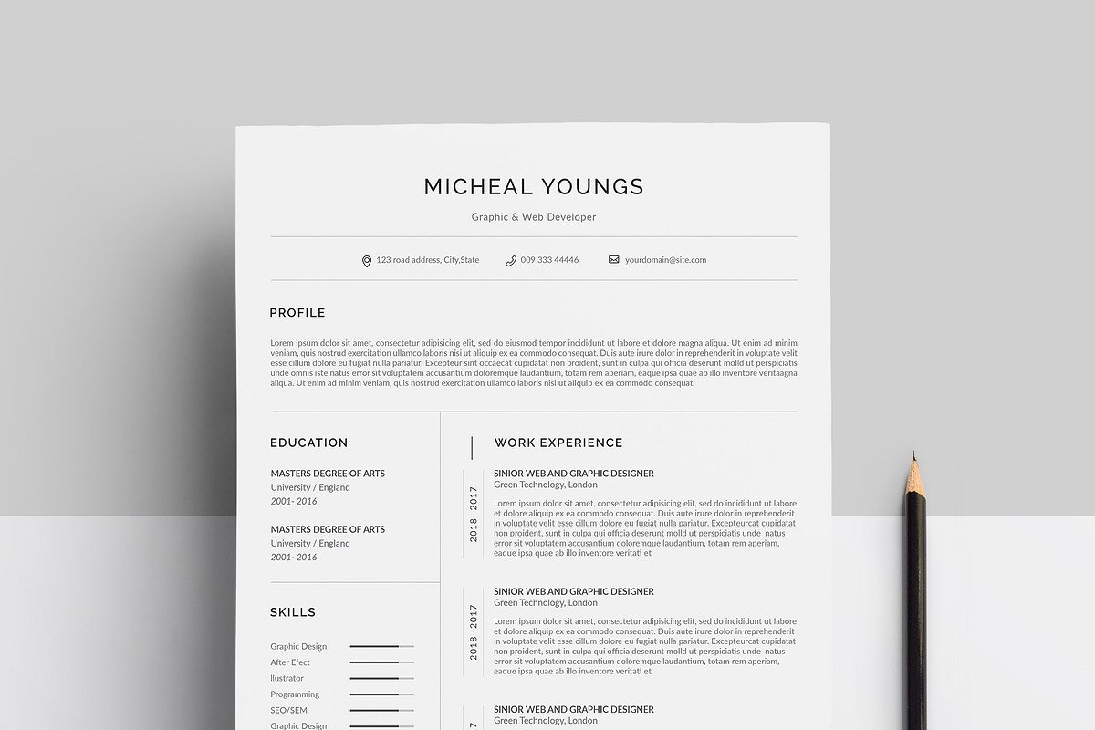 Resume, a Resume Template by paulresume (Photo 1 of 3)