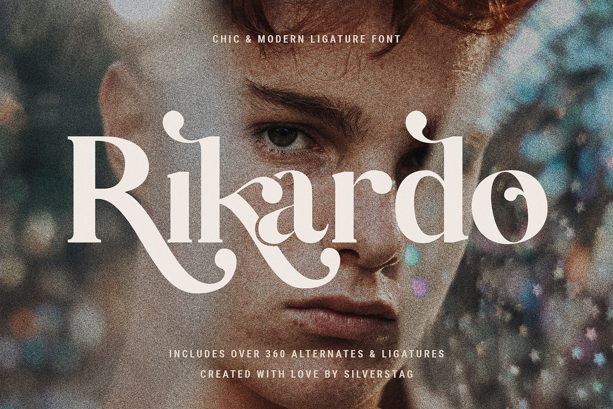 Vicky Christina Ligature Serif Font, a Serif Font by SilverStag Type Foundry (Photo 4 of 25)