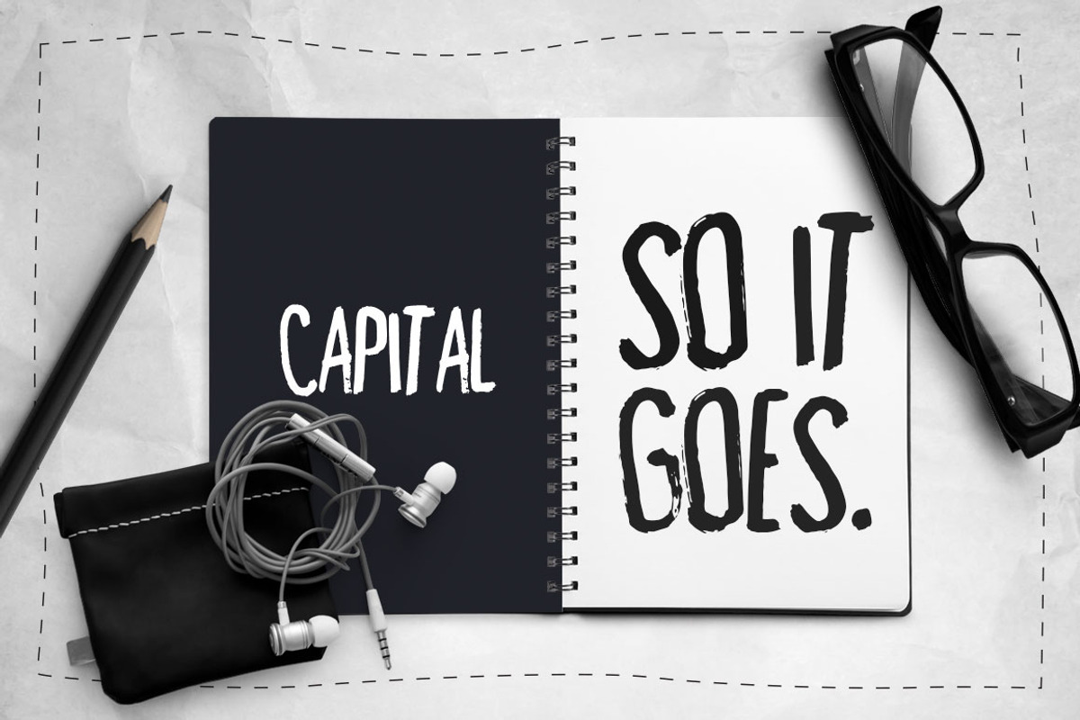 Capital Dry Brush Font preview 4